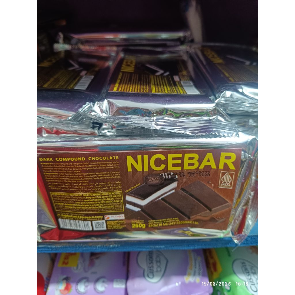 

Cokelat Batang Nice Bar 250 gr