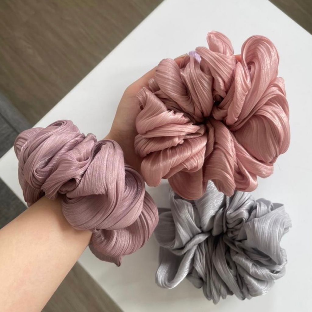 IKAT RAMBUT SCRUNCHIE SHIMER/CEPOL HIJAB
