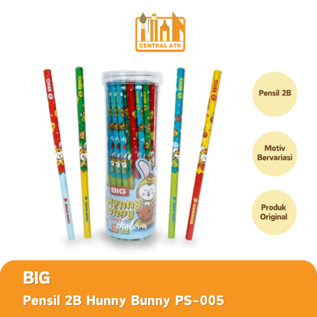 

PENCIL / PENSIL 2B BIG PS-005 HUNNY BUNNY (1 PCS)