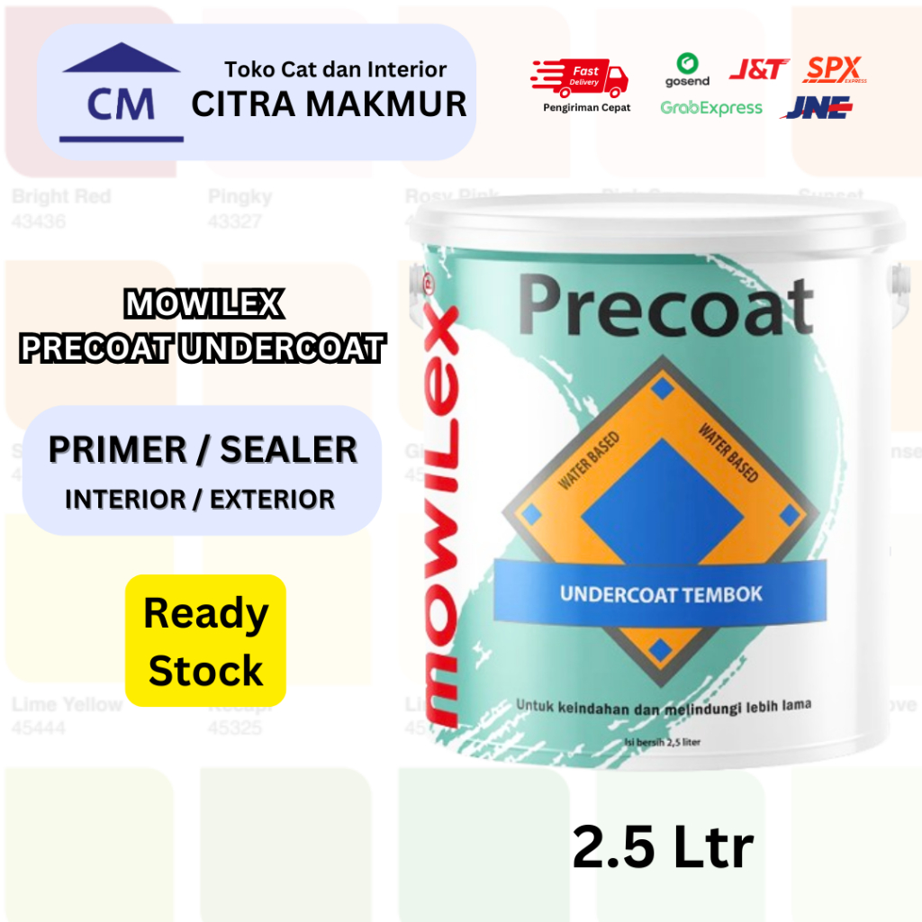 MOWILEX PRECOAT UNDERCOAT Tembok (UCT) - 2.5 Liter (Sealer/Primer Premium Mowilex)