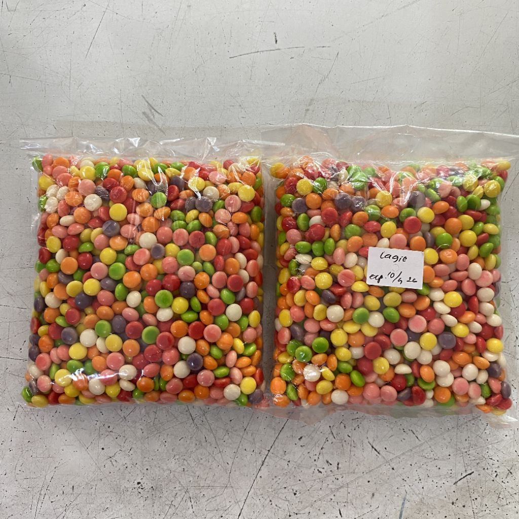 Choco chips rainbow L'AGIE 250 gram | choco chip warna warni | choco chips setengah bulat