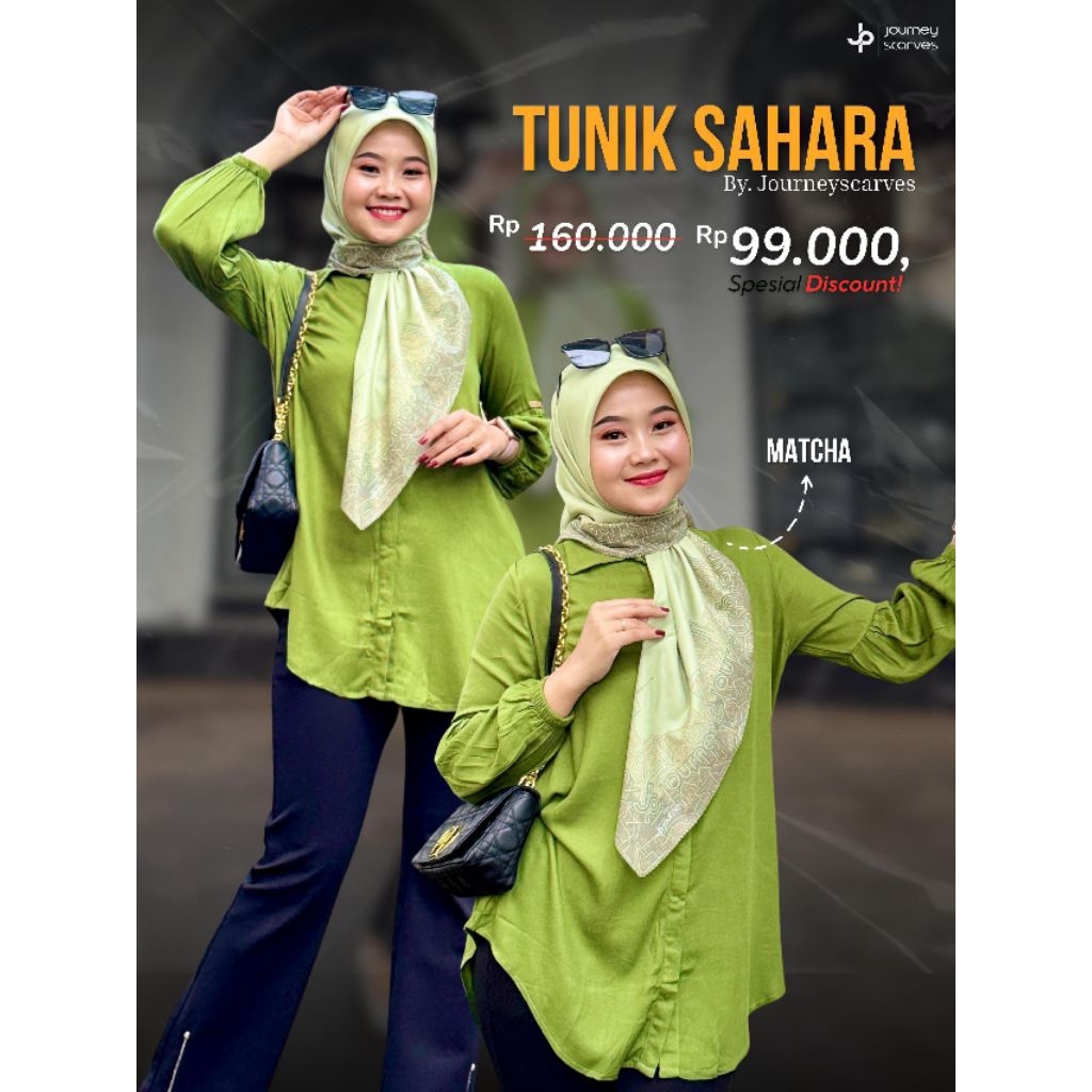 Tunik Sahara by Journey✔️tunik polos, tunik journey, tunik simple
