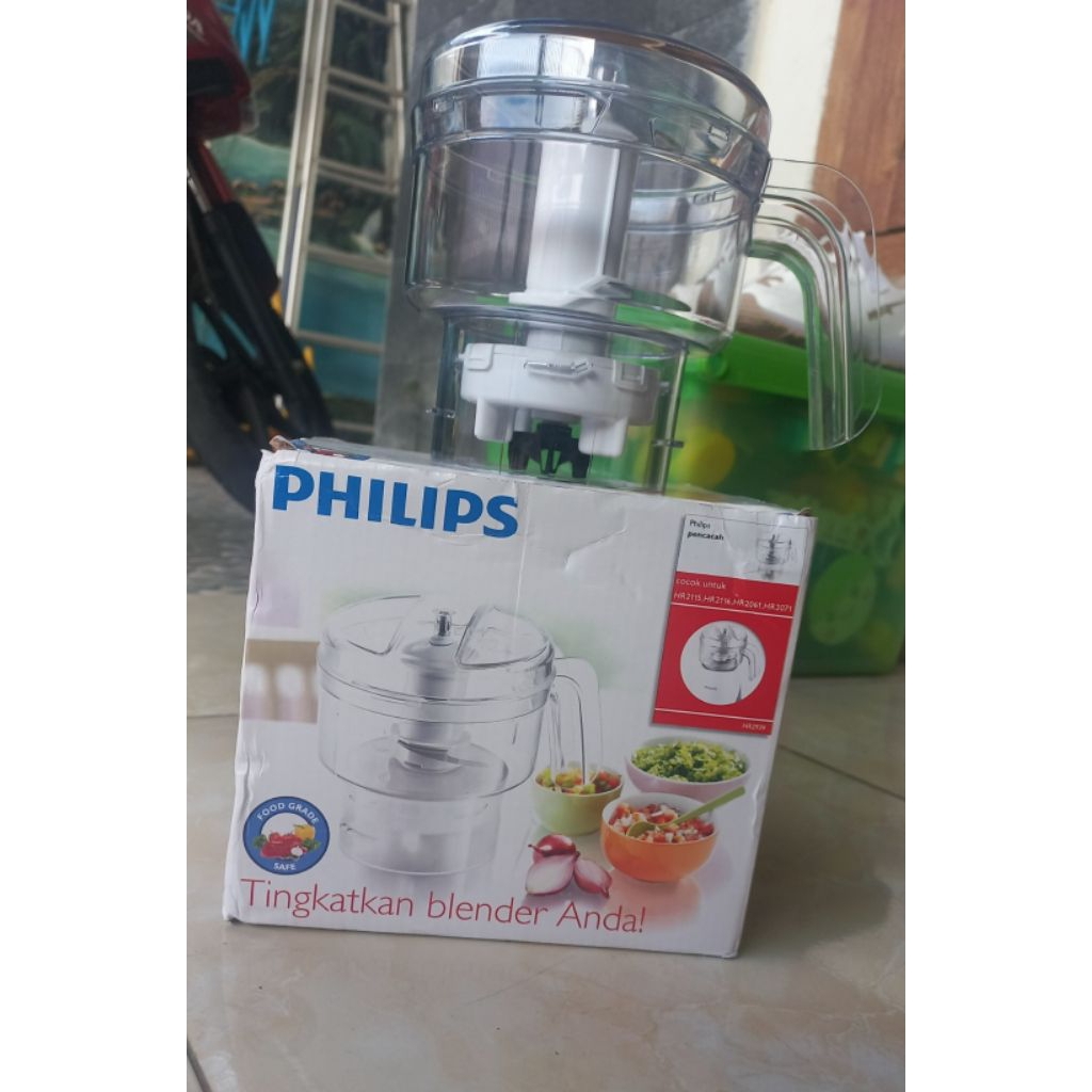 Chopper Philips penggiling daging, penggiling bumbu serbaguna