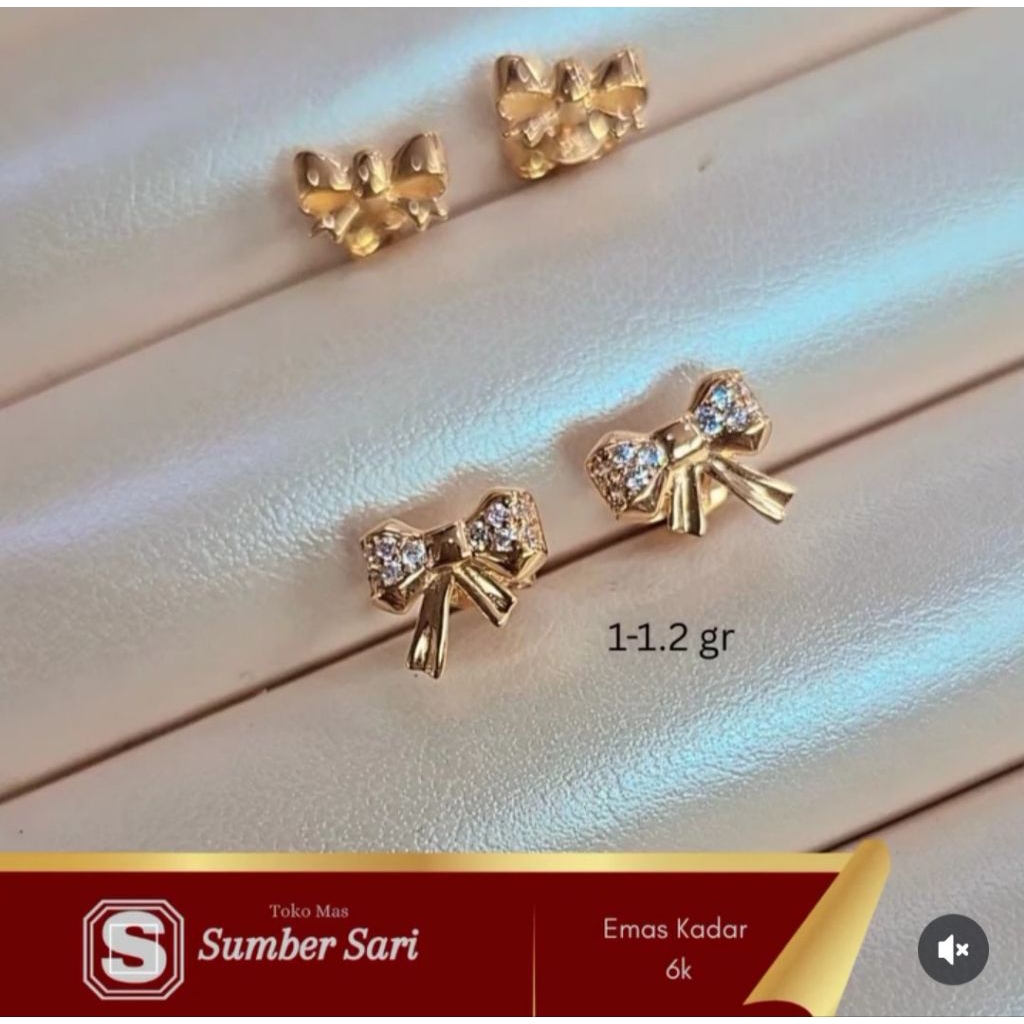 Anting Tusuk Variasi Pita