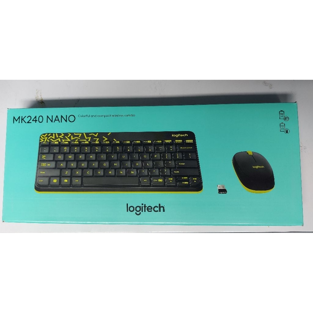 keyboard Logitech Wireless MK 240 Nano dan mouse