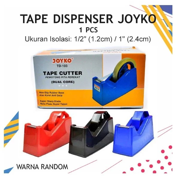

TAPE DISPENSER / TEMPAT ISOLASI SOLATIP JOYKO TD 103