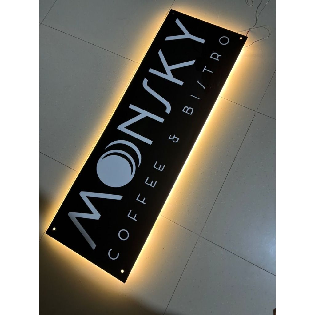 

Akrilik Custom Papan Nama Usaha LED