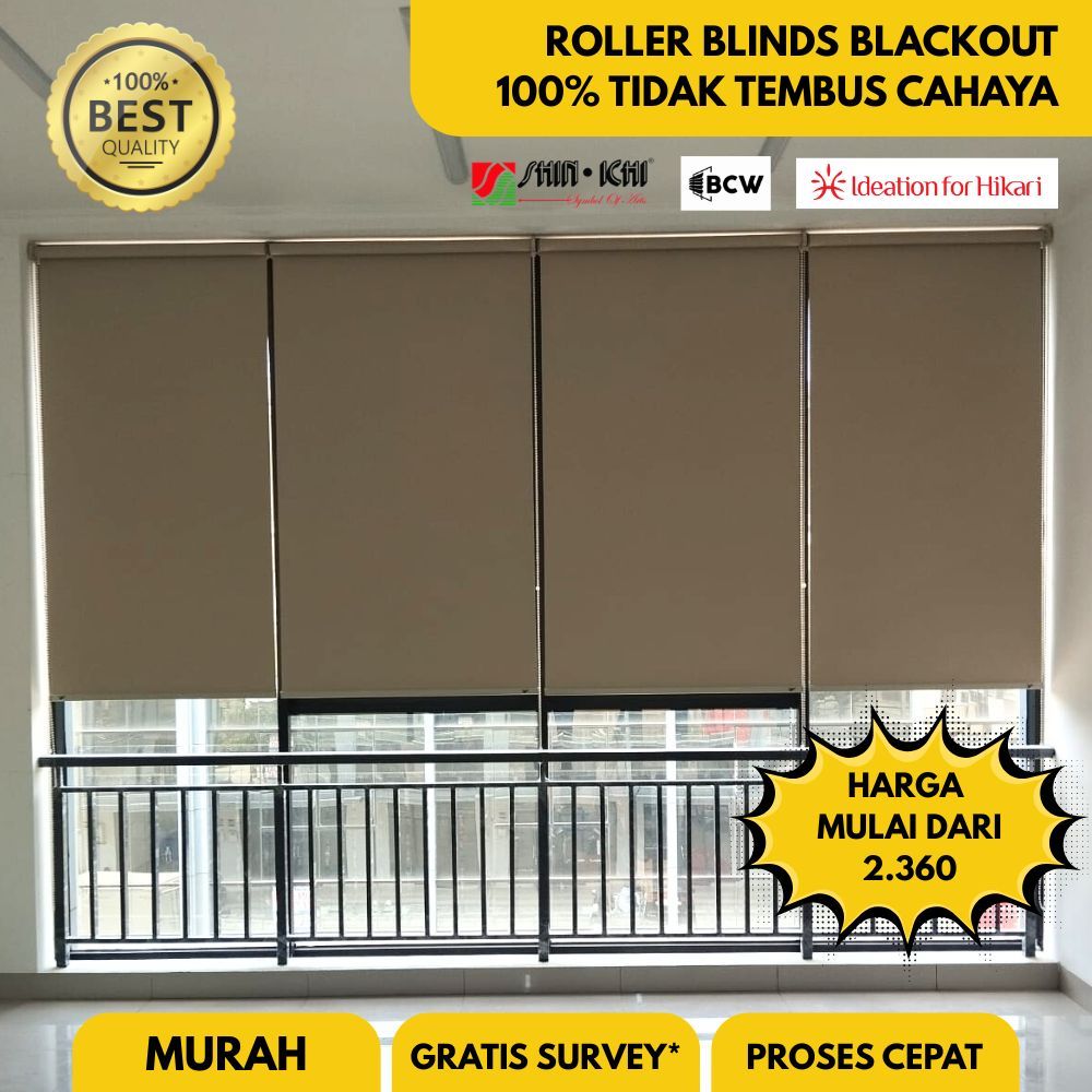 Roller blind blackout Jendela, Tirai gulung jendela,Tirai gulung minimalis,Roller minimalis, blackou
