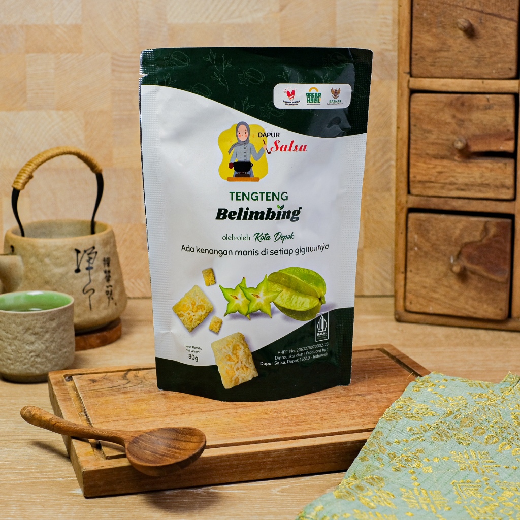 

Tenteng Belimbing Renyah Gurih Enak 80gr Kemasan Pouch