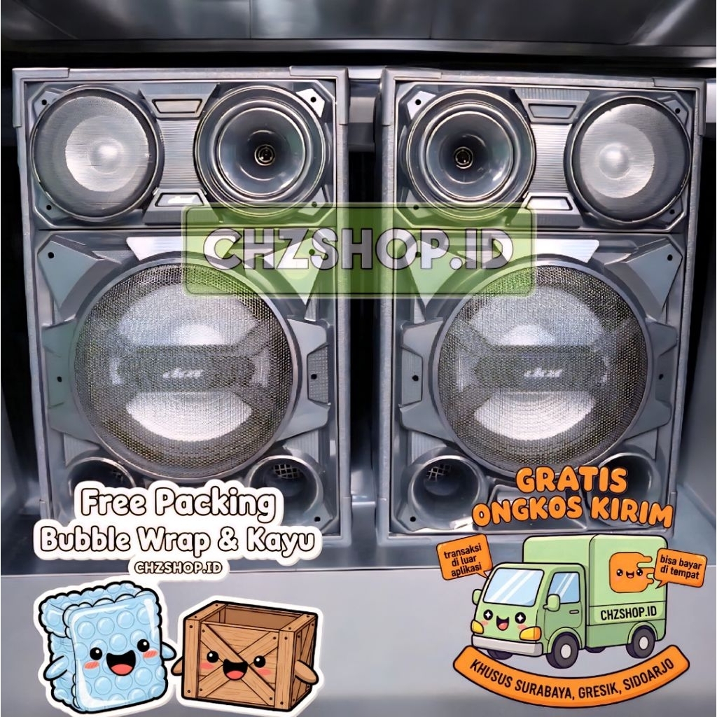 DAT DS 121 Speaker Aktif 12 inch Double Subwoofer DAT DS-121 DISKON TERMURAH