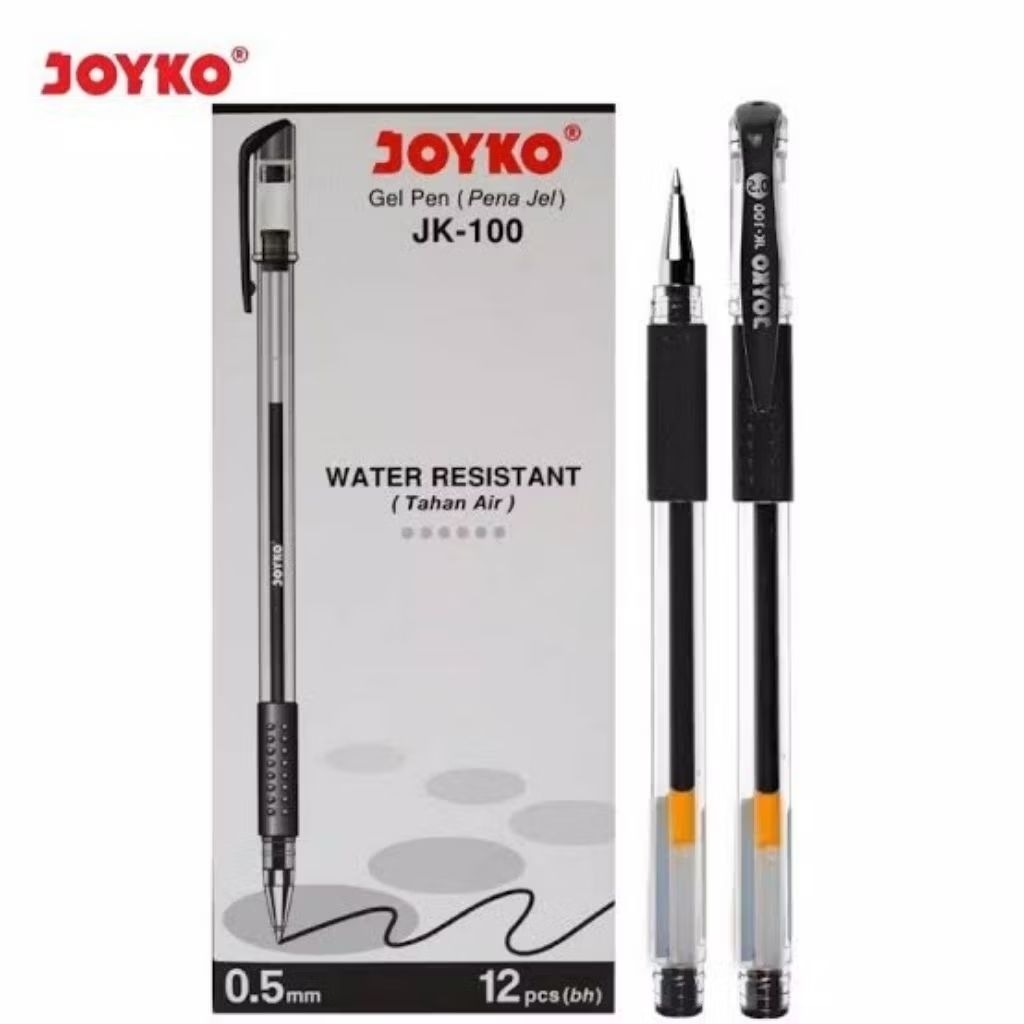 

Pulpen Joyko Jel / Pena Type JK-100 Black 0,5mm / Pen Joyko