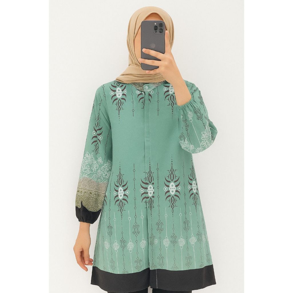 Tunik Jumbo wanita / tunik motif Jumbo /  tunik crinkle motif/ baju wanita tunik/ Tunik wanita jumbo