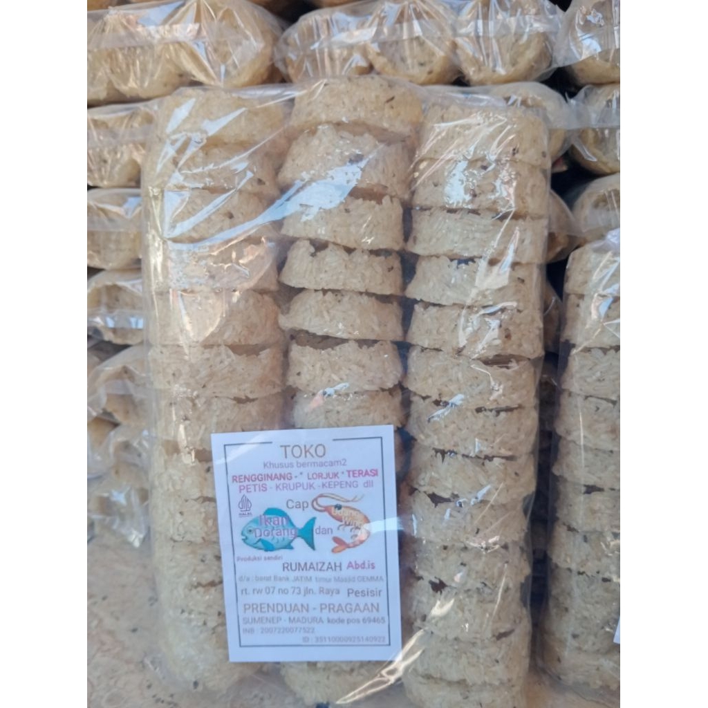 

(no.3) RENGGINANG LORJUK/RENGGINANG MADURA/RENGGINANG IKAN ISI 39 BIJI