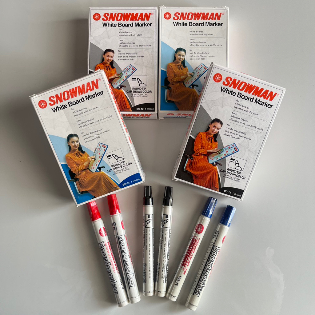 

SPIDOL WHITE BOARD SNOWMAN SATU PAK (12 pcs)