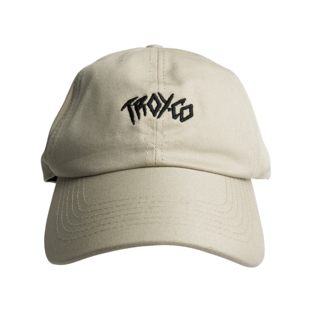 [FREE BOX] Troy Company Polo Cap Cream Ubica - Topi Baseball Coklat Krem BC 3272
