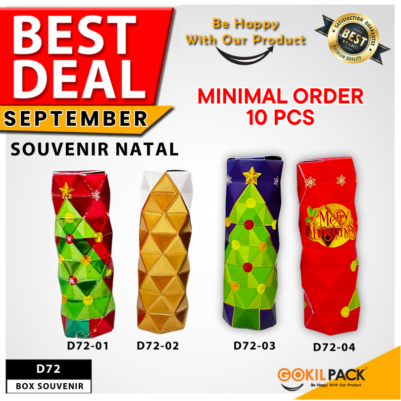 

Box Natal / Kotak Kado Christmas /Souvenir Natal / D72