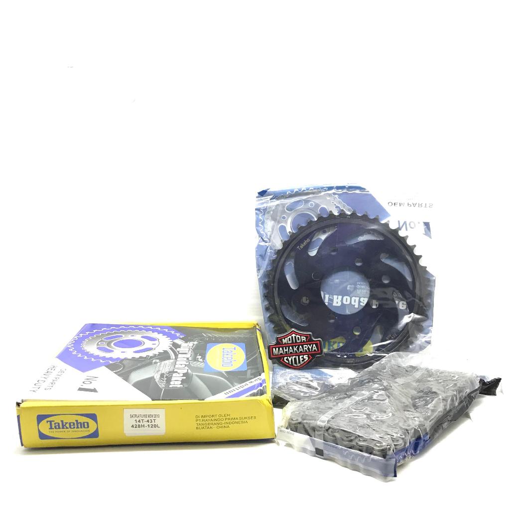 GEARSET GIRSET GIGI TARIK CHAINKIT SATRIA FU LAMA / SATRIA FU 2014 KEATAS