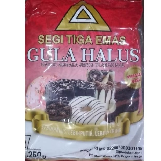 

Segitiga gula halus donat 250 g