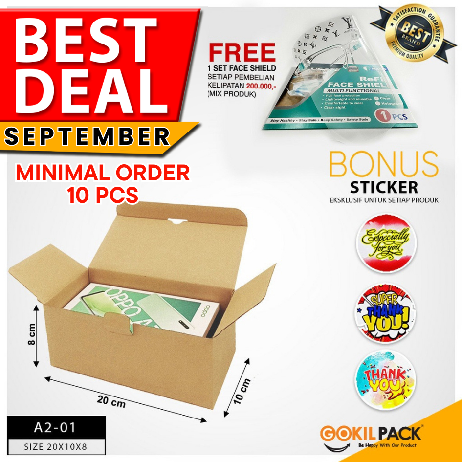 

Kotak | Dus | Box Kardus Serbaguna | Kraft | Murah 20x10x8 Kunci I A2-01