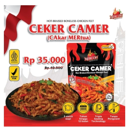 

Mercon Merah Putih Ceker CaMer Cakar Mertua Ceker Mercon Tanpa Tulang 150gr