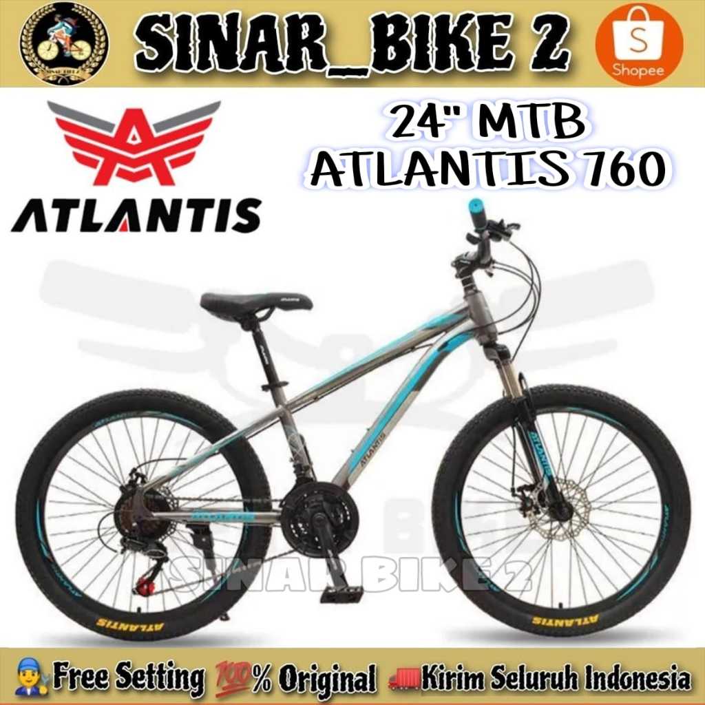 Sepeda Gunung MTB ATLANTIS 760 Ukuran 26 Inch 21 Speed