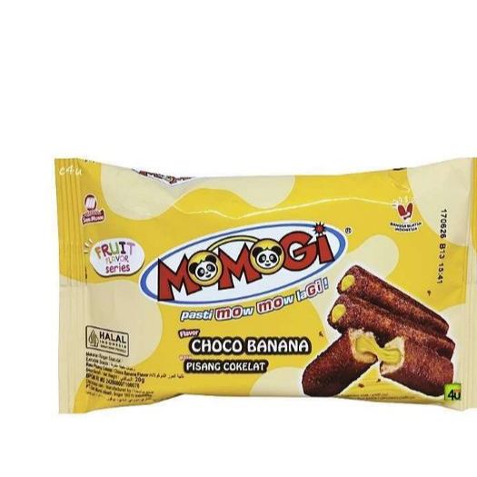 

Momogi Stick Choco Banana 20gr isi 10pcs - momogi snack - momogi fruits flavour series - momogi rasa cokelat coklat pisang - momogi renteng renceng