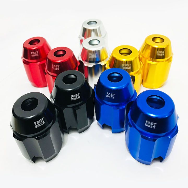 Jalu As Roda Depan / Belakang Jumbo Bahan Full Besi CNC Tebal Universal Semua motor Merah Biru Gold 