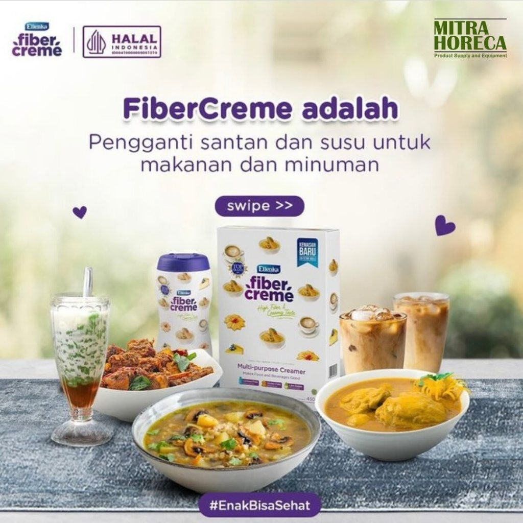 

Fiber Creme krimer kopi teh Ellenka Creamer Multi-Purpose Krimer Serbaguna Pengganti santan