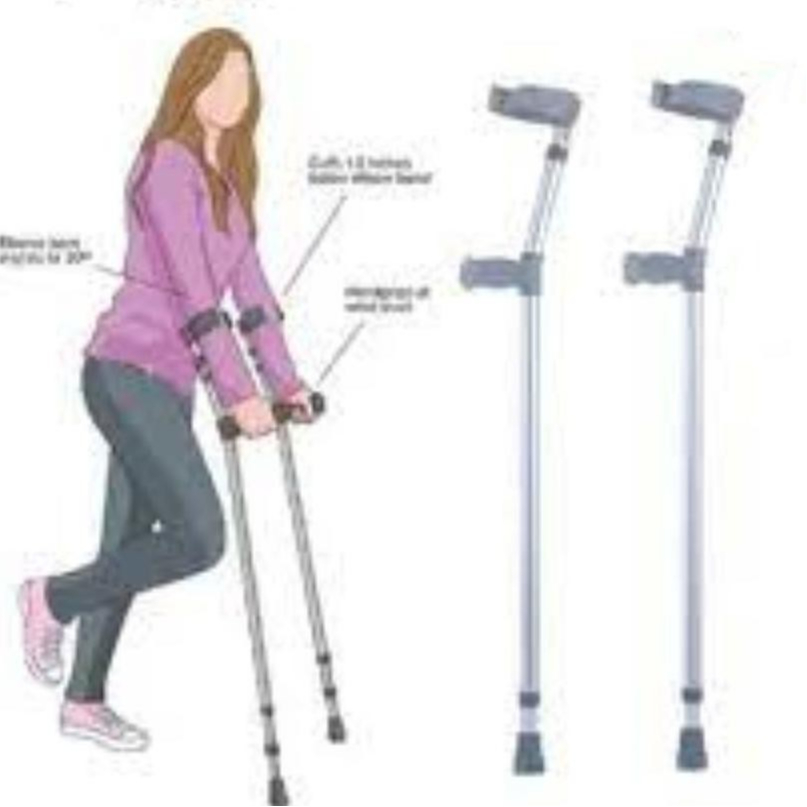 Alat Bantu Jalan Tongkat Elbow Tongkat Siku Teken