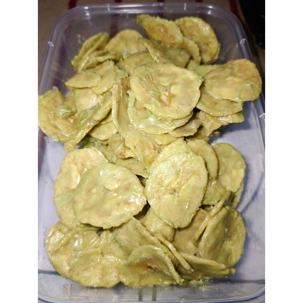 

PikCau Lumer keripik pisang lumer rasa grentea/cemilan manis /jajanan bandung