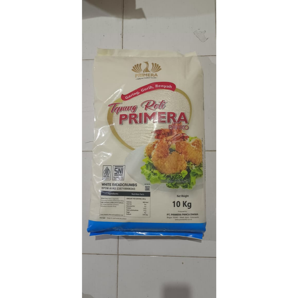 

Primera Tepung Roti Putih 10kg Isi 10kg