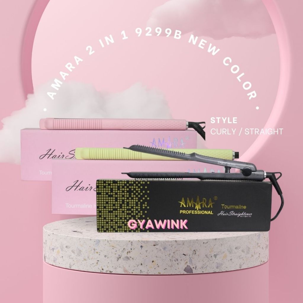 CATOKAN AMARA 2IN1 9299B | Y-999 | DR-555B | TECHNO - Catokan Rambut/  Hair Straightener  Gyawink