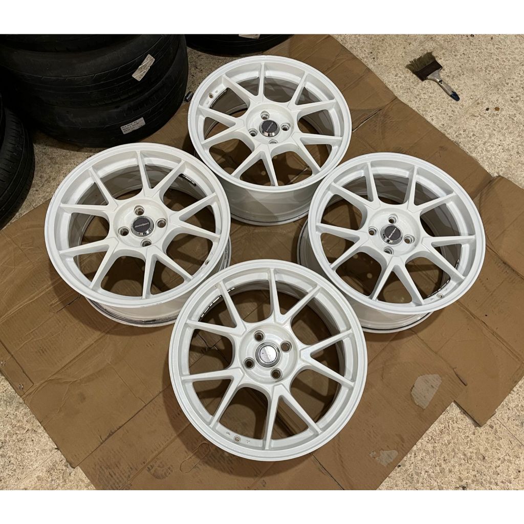 Velg Mobil Racing Bekas Ring 17 Lubang 5 TE37 R17X7,5 H4X100 ET40 jazz, yaris, raize, dll.