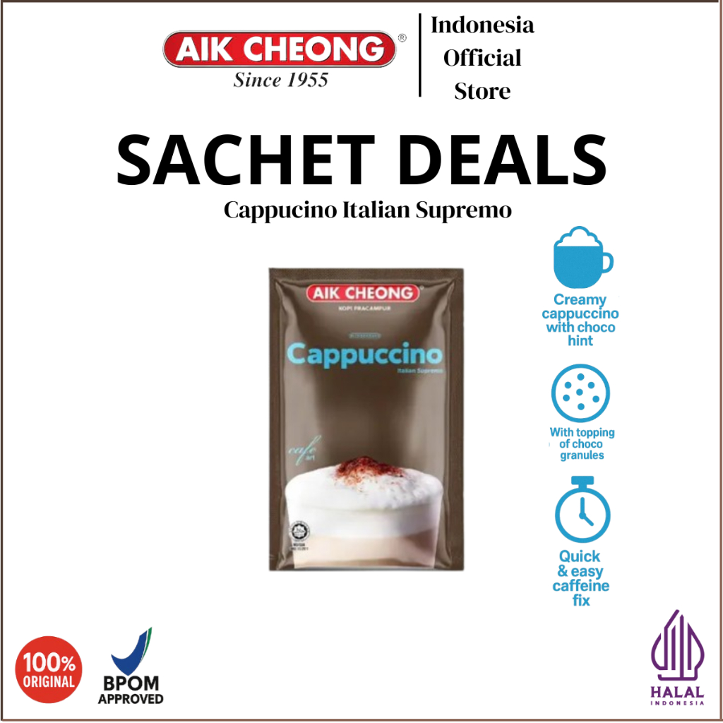 

[1 Sachet] Aik Cheong Cappucino (25.5g x 1 Sachets)