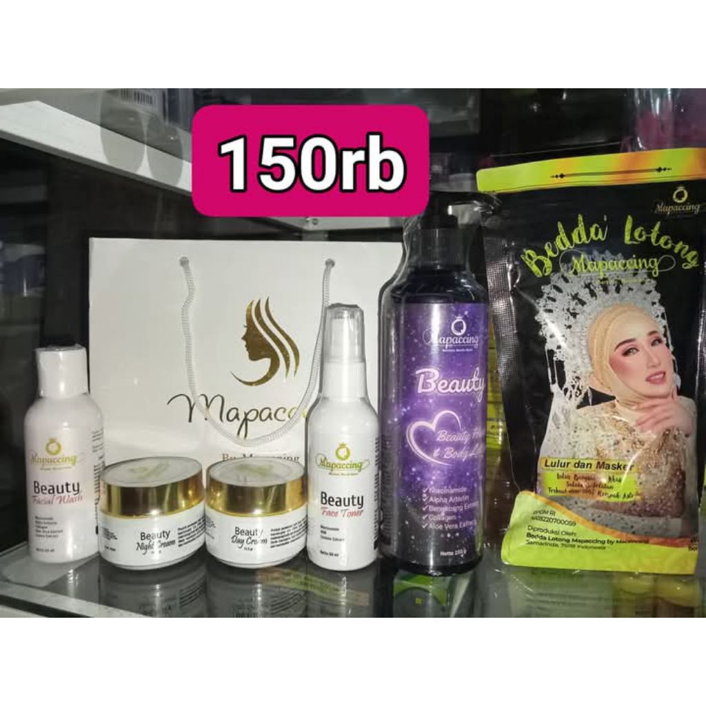Paket cream komplit mapaccing+bodylotion+bedda lotong mapaccing