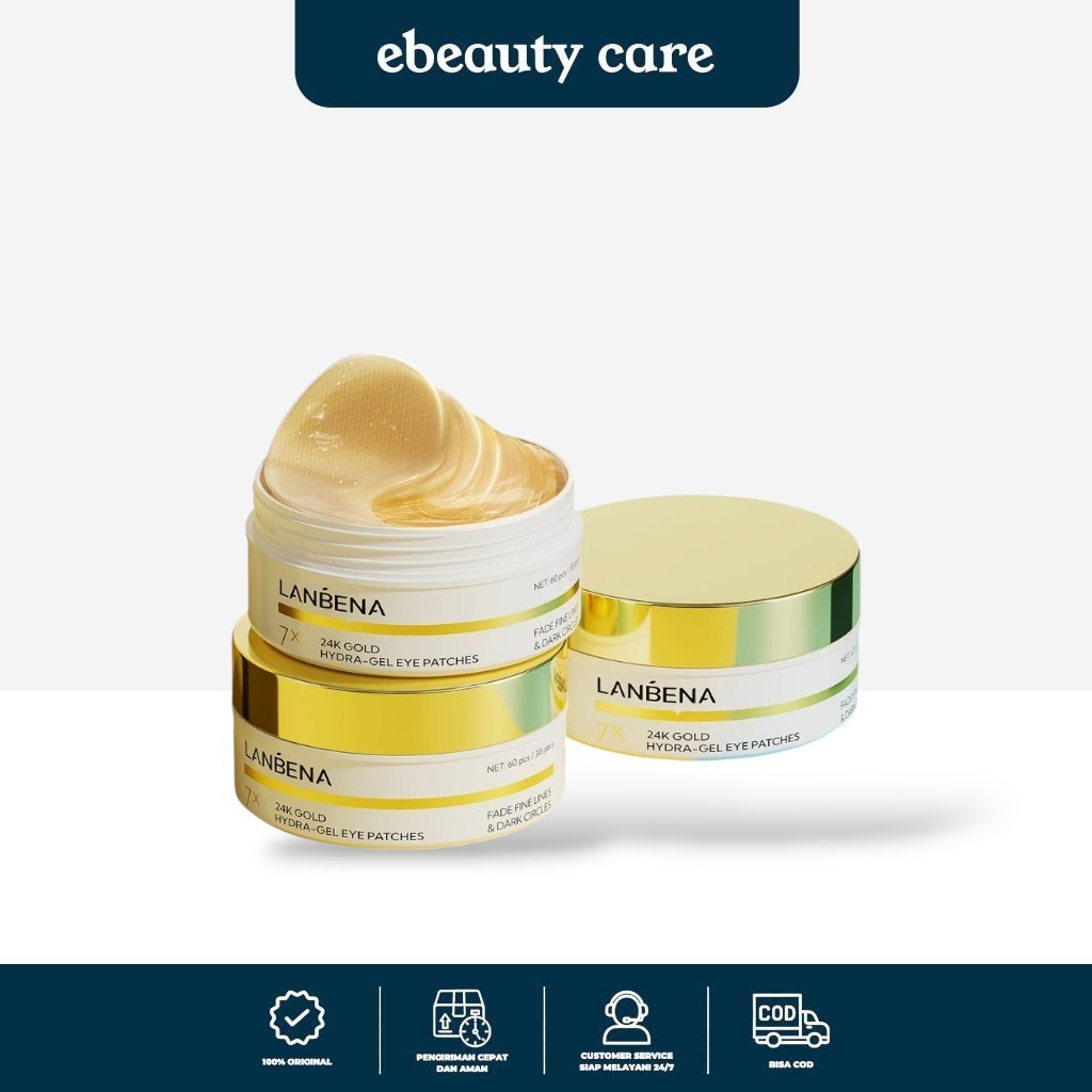 [NEW] LANBENA 24K Gold Collagen Eye Patch Penghilang Kantung Mata Lingkaran Hitam Masker Mata Anti P