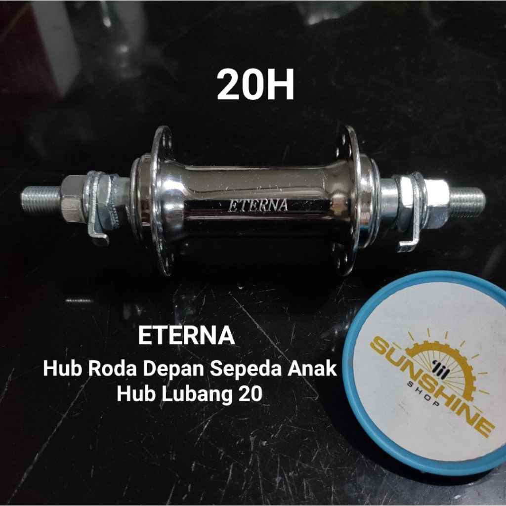 Hub Bos Depan Sepeda Anak Lubang Ruji 20 Hole Ad Mur Kunci 15 Steel CP