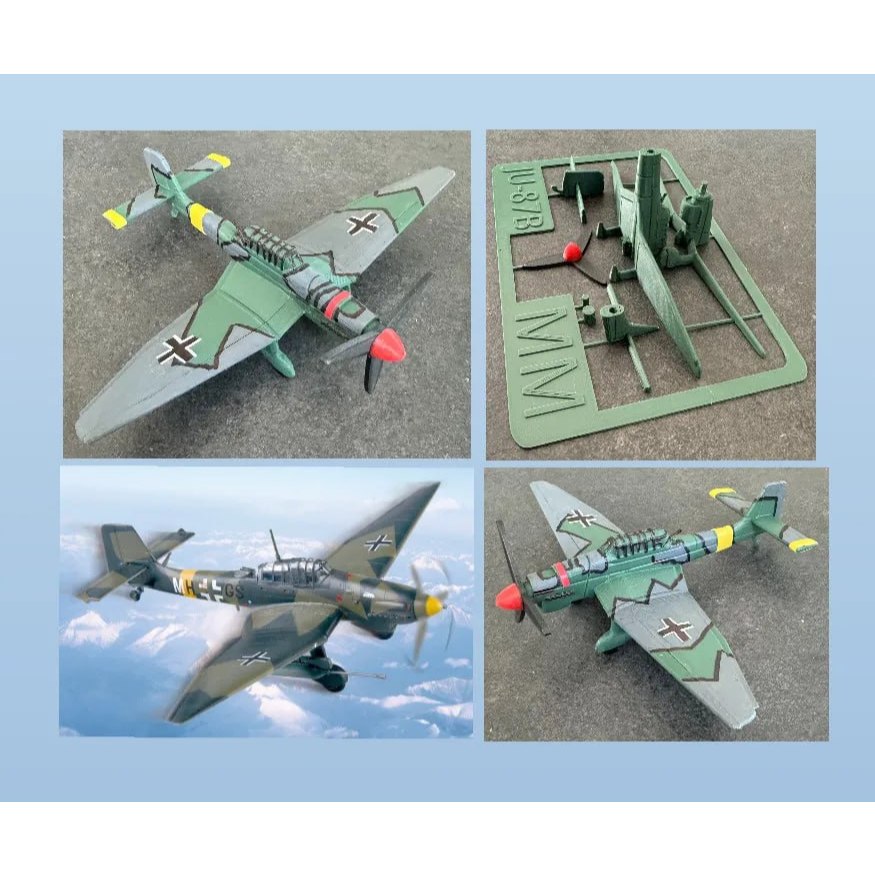3d printer files model stuka-ju-87-b2-kit-card