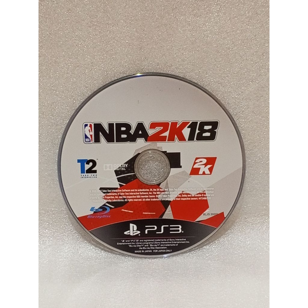 KASET PS 3 SECOND NBA 2K18