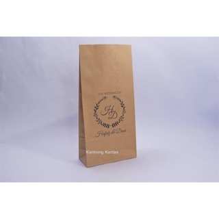 

100 PCS Paperbag SOS Kantong Kertas Coklat 14x6x29cm (L) Souvenir