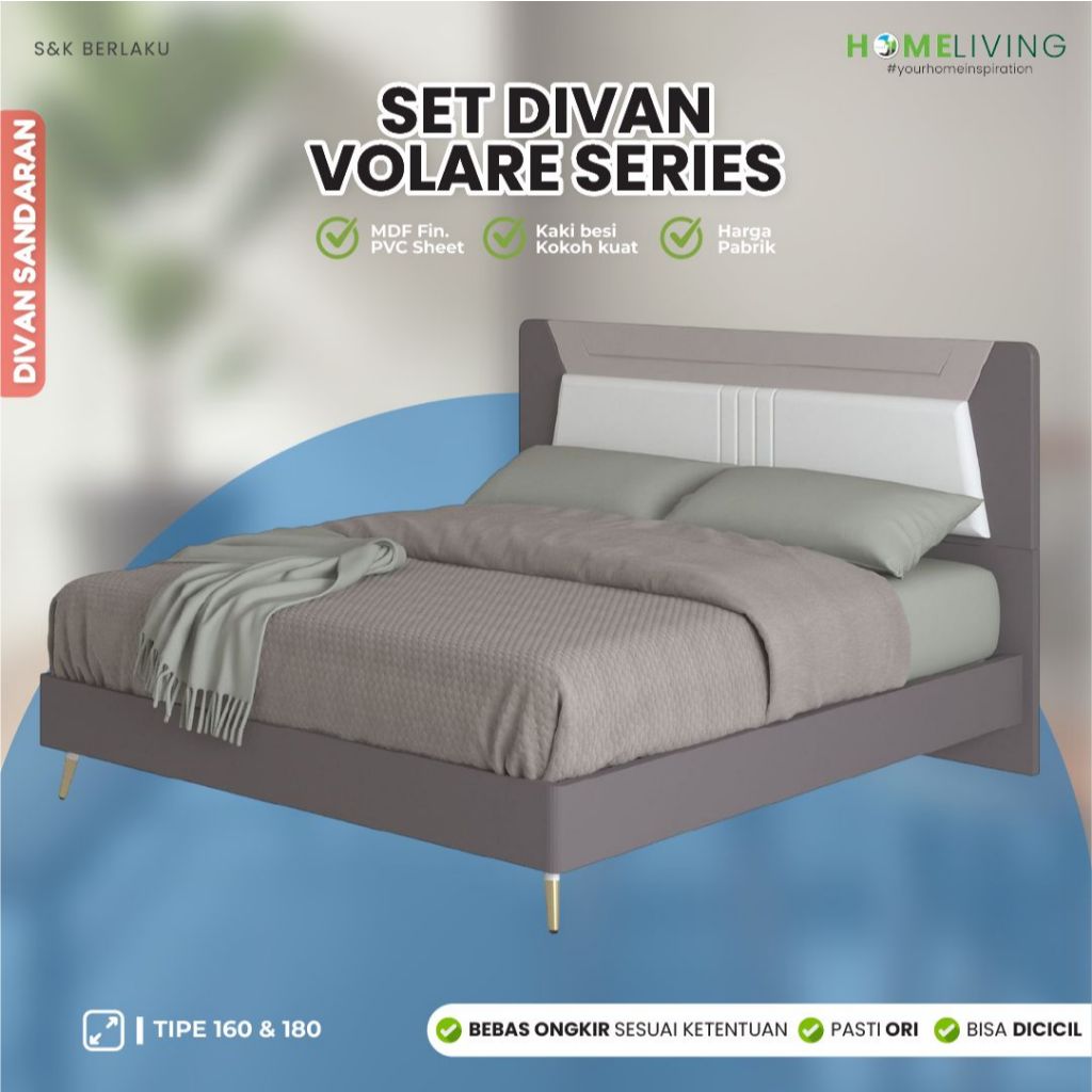 HOMELIVING - RANJANG IMPORT BED VALORE SIANTANO - DIVAN SET RANJANG