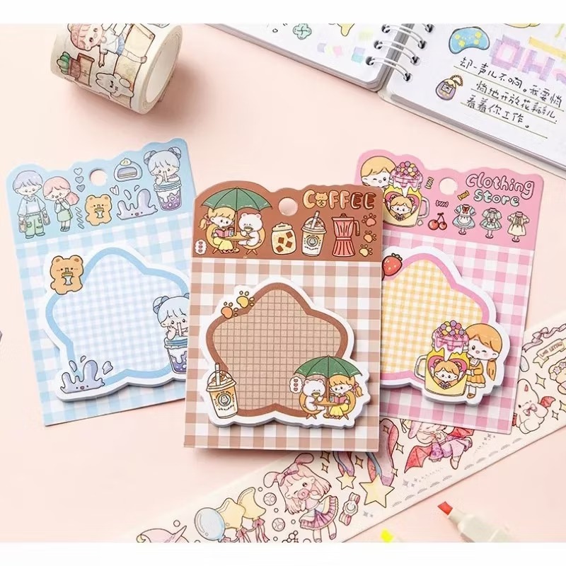 

Sticky Notes Lucu Isi 30 Lembar Kertas Memo Tempel Motif Lucu Imut