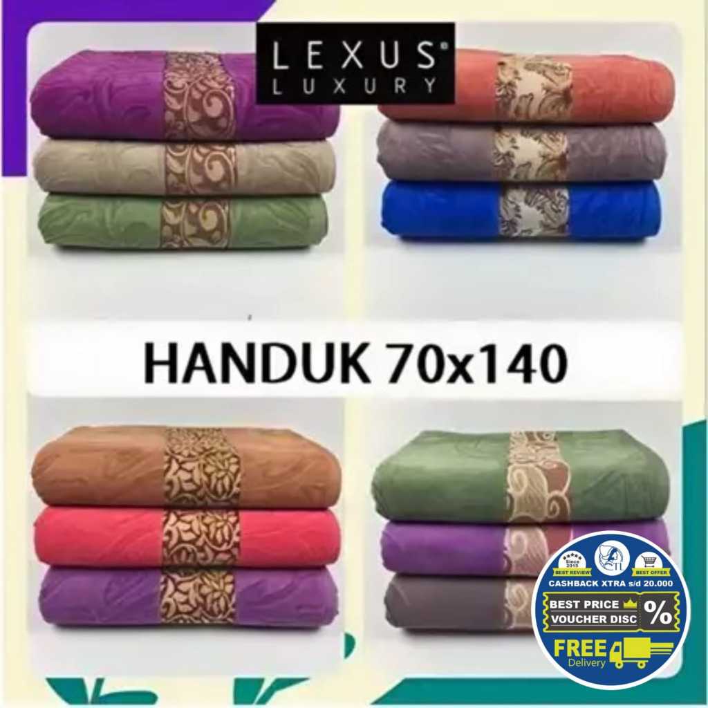 [NEW] Handuk Mandi LEXUS LUXURY PREMIUM JUMBO by Toyo Terry uk 70x140 cm / Handuk Katun / Handuk Pre