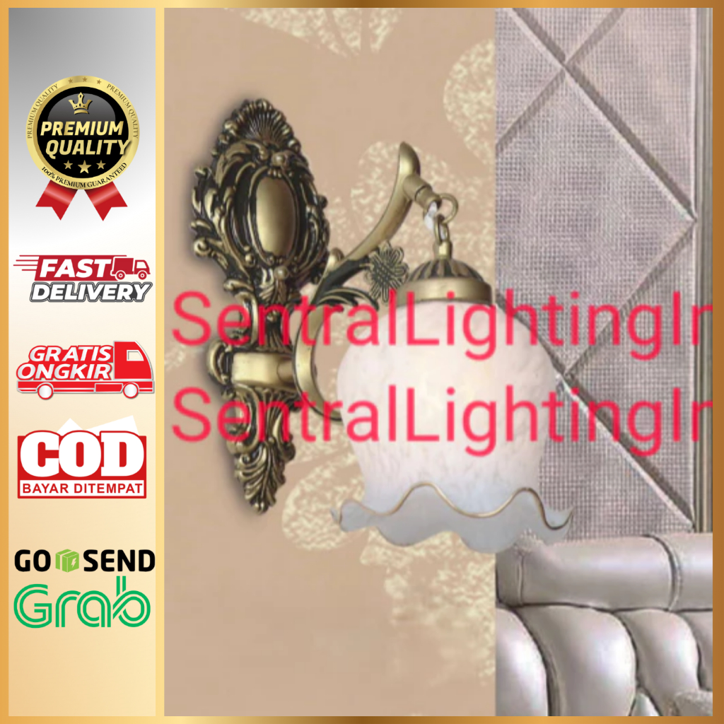 SL1372-1 LAMPU DINDING HIAS BUNGA MINIMALIS KLASIK ANTIK TERAS SUDUT RUANGAN RESTORAN DLL DEKORASI W