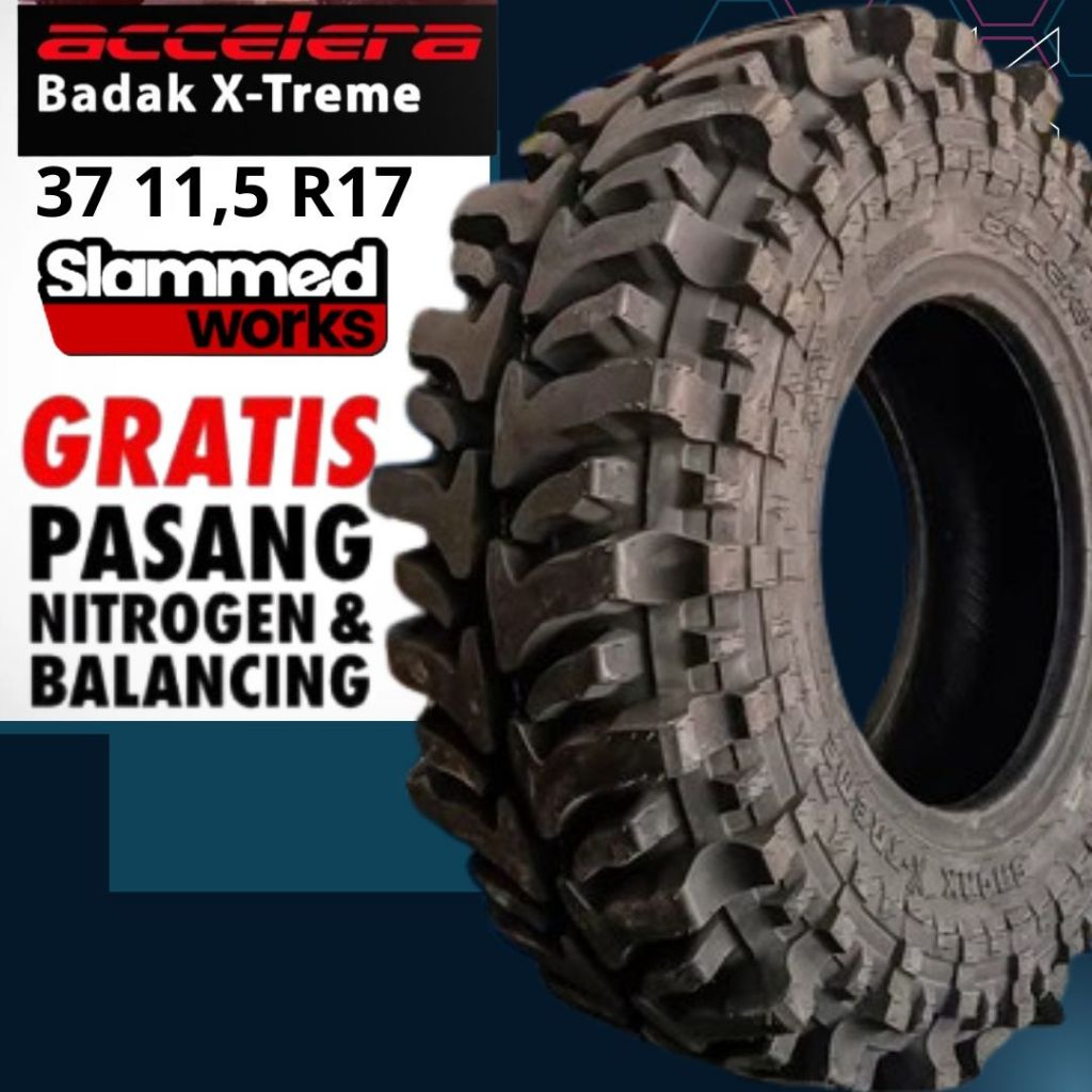 Ban Untuk Mobil Off Road Ring 17 Accelera Badak X-Treme  Ukuran Ban 37/11,5 R17