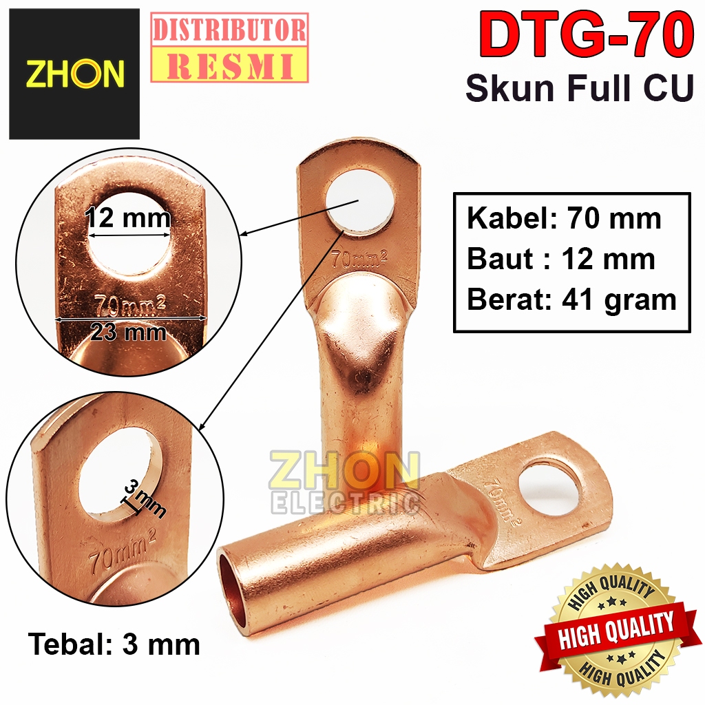 DTG-70mm SKUN CU FULL TEMBAGA