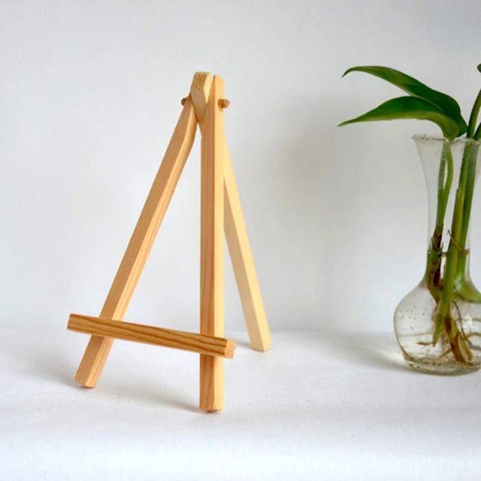 

Easel / Penyangga Kayu / Mini Easel- Premiun Quality Kanvas