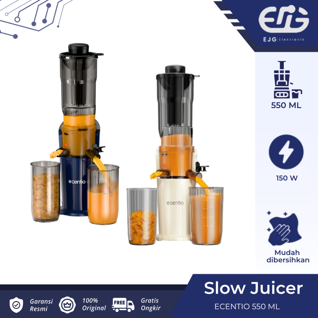 Ecentio Slow Juicer Portable Tanpa Ampas Bear 550ML 150W Blender Fruit Juice Machine