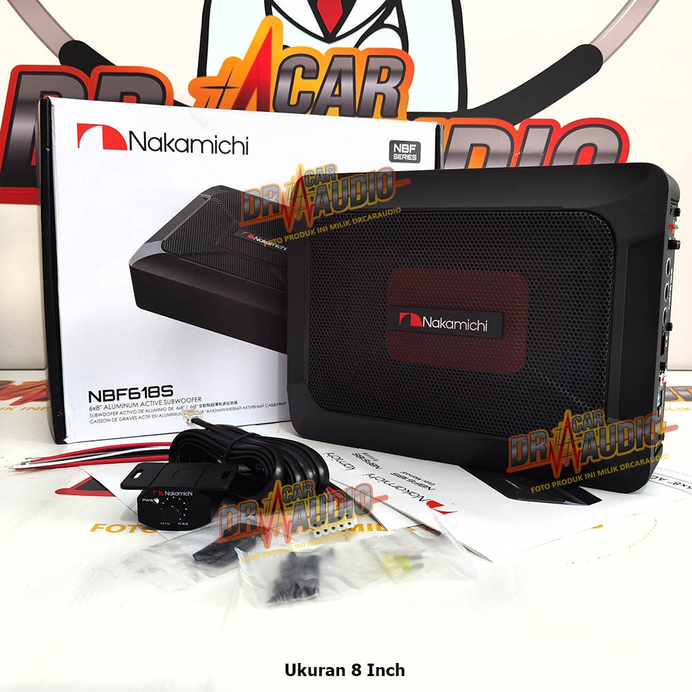 Subwoofer Aktif Nakamichi Subwoofer Kolong 8 Inch dan 10 Inch
