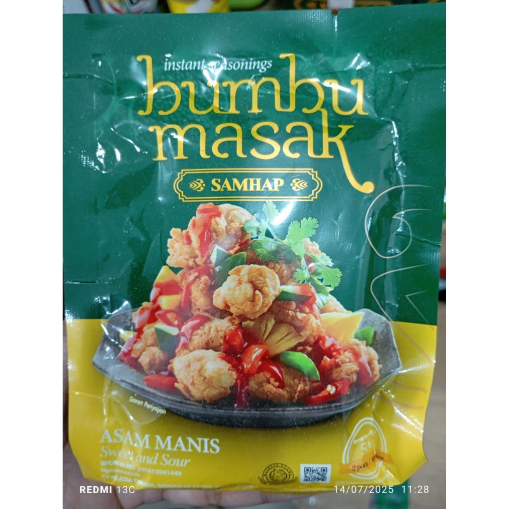 

SAMHAP Bumbu Masak Basah Instan 50gr untuk nasi goreng / asam manis